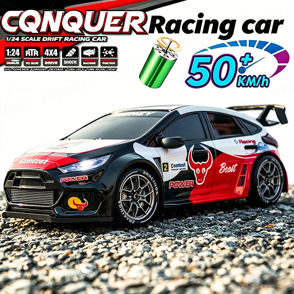 Victor Racket Jetspeed - Carro RC 4WD 1:24 50KM/H, Carro
