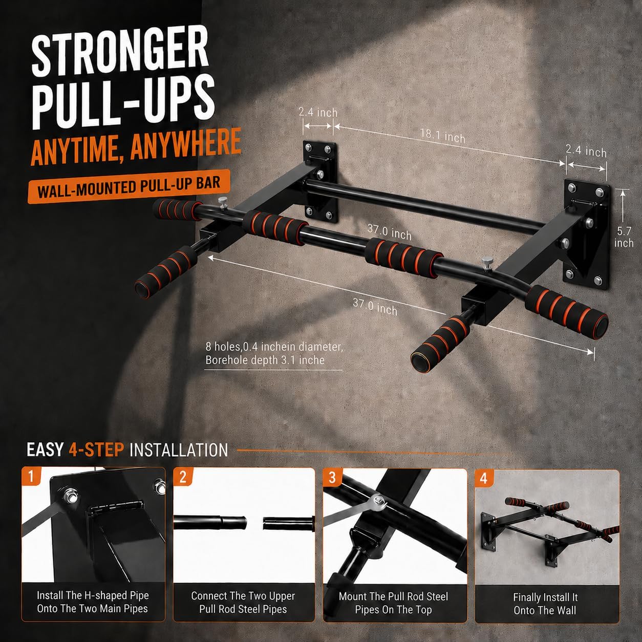 Barra de Puxar para Academia e - Pull Up Bar avaliação e preço
