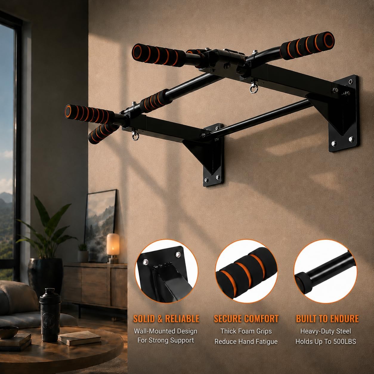 Barra de Puxar para Academia e - Pull Up Bar avaliação e preço