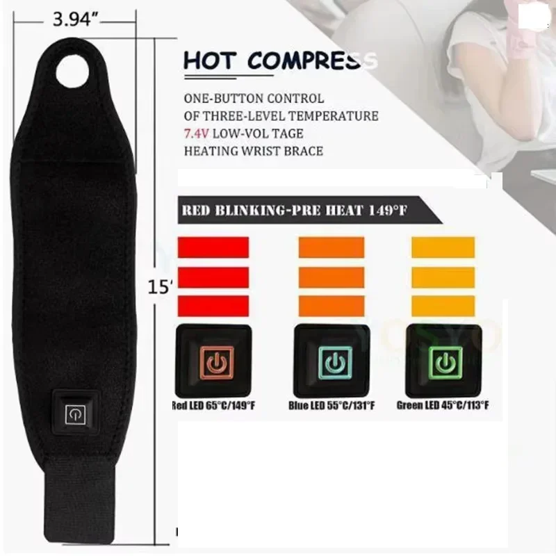 Massageador de mãos com aqueci - Wrist Wraps avaliação e preço
