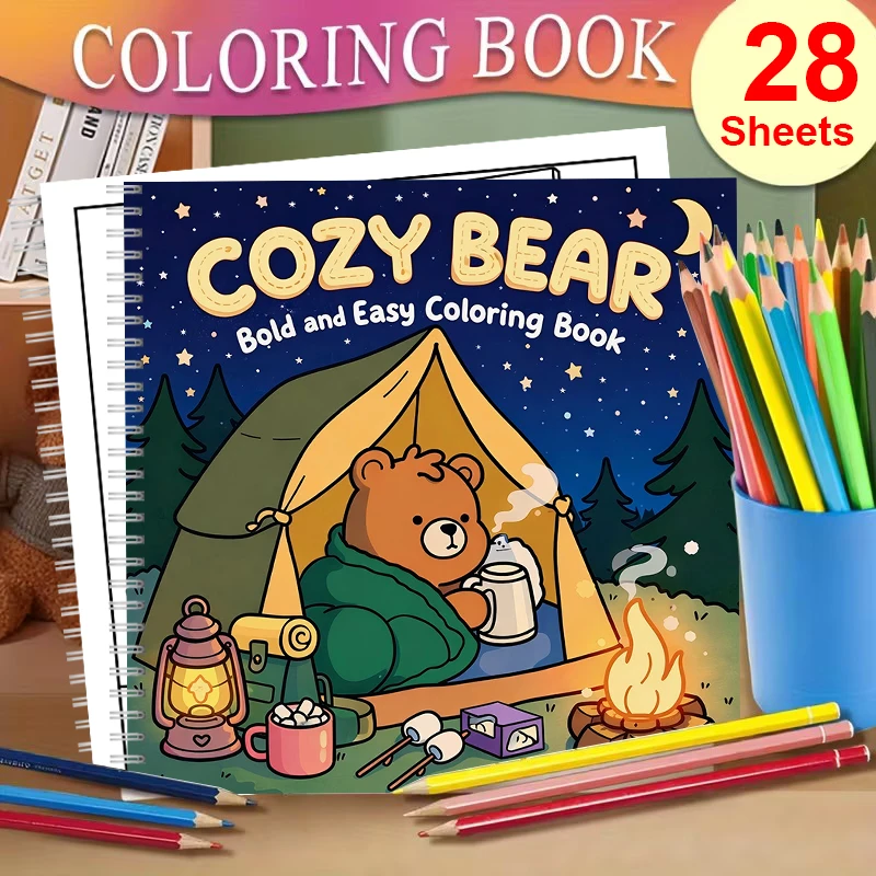 Livro de Colorir Cozy Bear par - Chalk Bag avaliação e preço