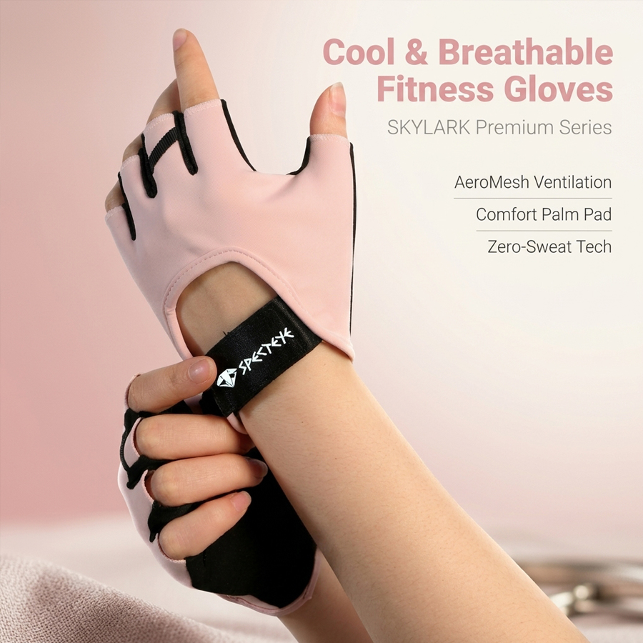 Luvas femininas rosa de meio d - Weightlifting Gloves avaliação e preço
