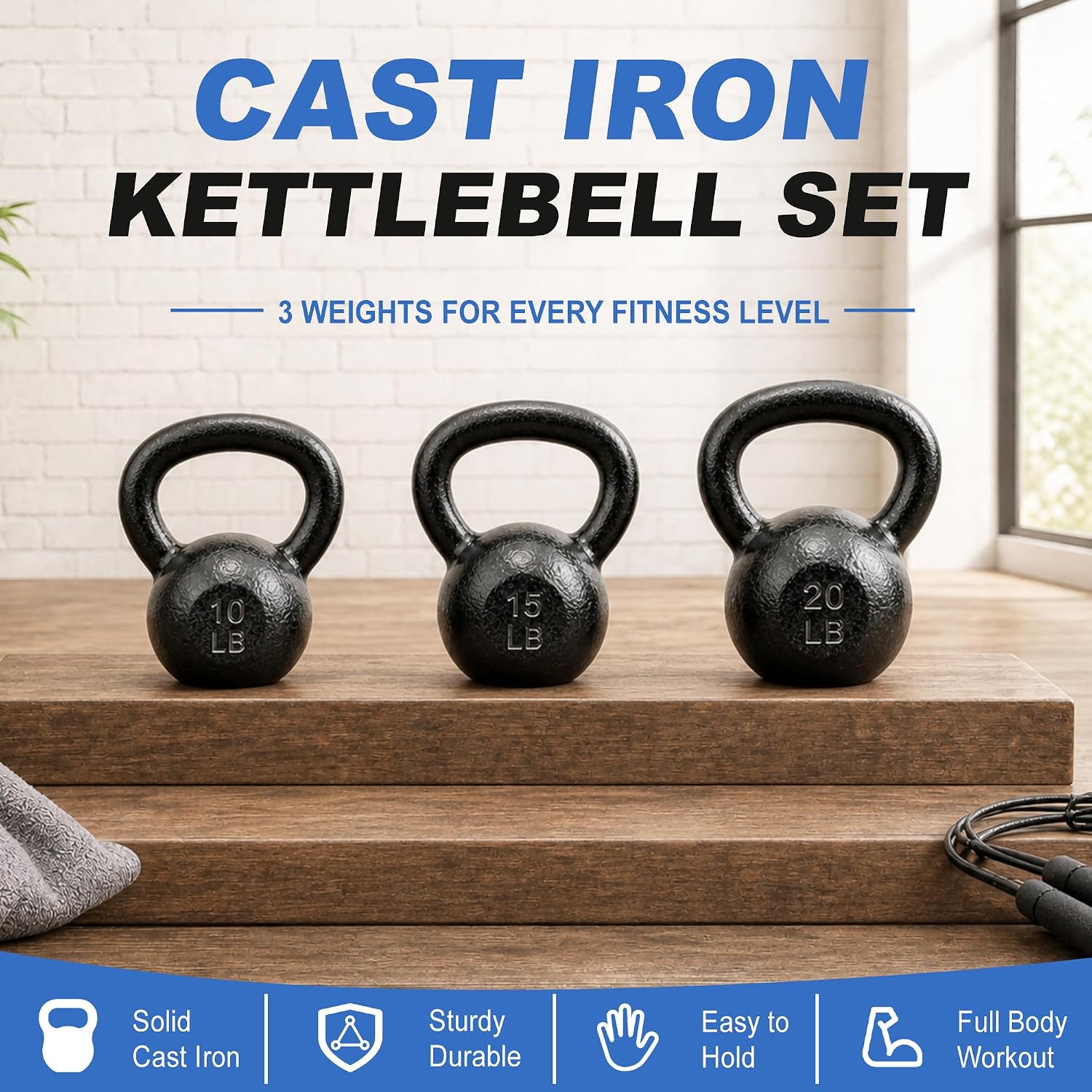 Kettlebells de ferro fundido,  - Kettlebell avaliação e preço