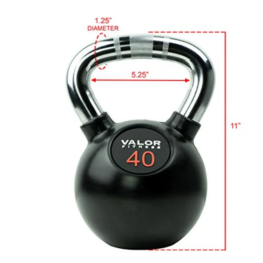 Kettlebell Cromado de 40 lb pa - Kettlebell avaliação e preço