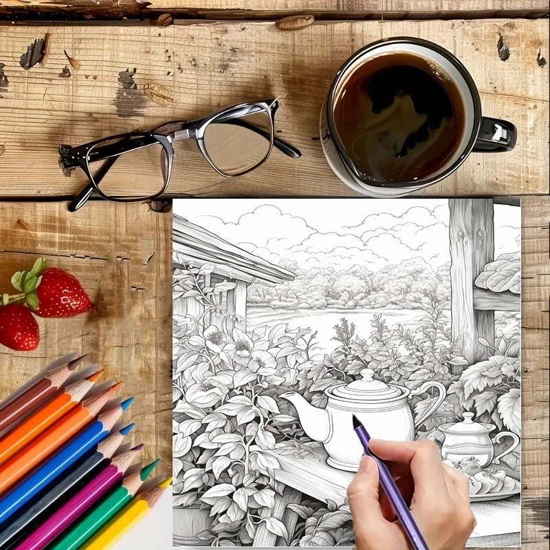 Livro de colorir Tea In The Ga - Chalk Bag avaliação e preço